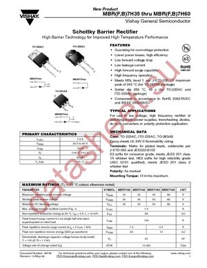MBRB7H45HE3/81 datasheet  